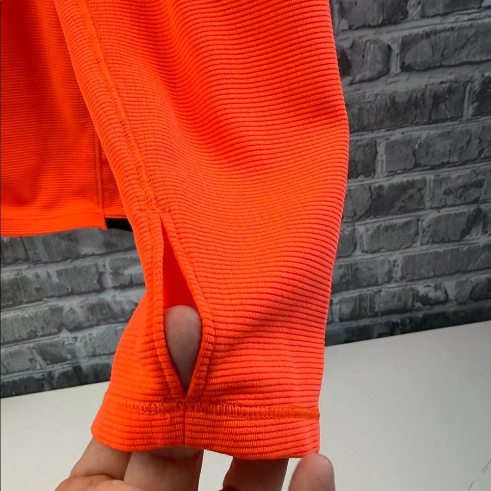 The North Face Bright‎ Orange half-Zip up shirt